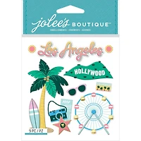 Jolee's Boutique Themed Embellishments 9/Pkg-LA Travel
