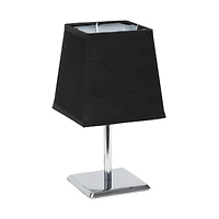 Simple Designs™ 9.5" Mini Chrome Table Lamp with Squared Empire Shade