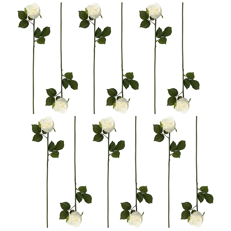 12 Pack: White Faux Rose by Ashland®