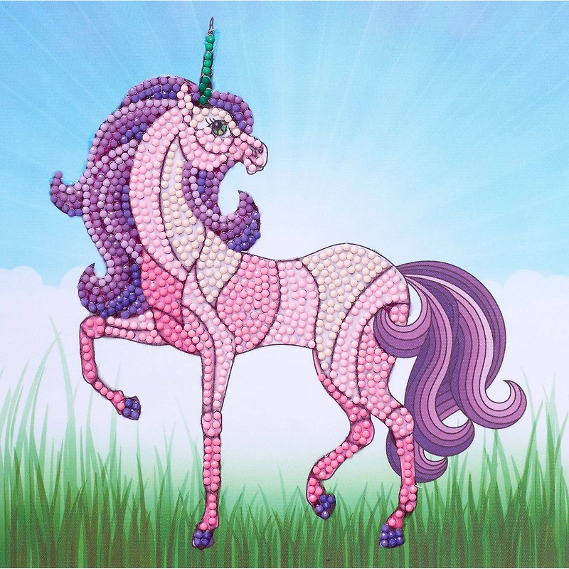 Diamond Art® Stain Glass Unicorn Beginner Kit