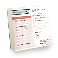 TF Publishing Undated Boho Daily Note Block Desktop