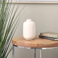 8" Cream Ceramic Minimalistic Vase