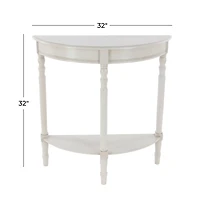 32" Light Gray Traditional Wooden Console Table