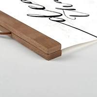 Thank You Mom Teak Hanging Canvas