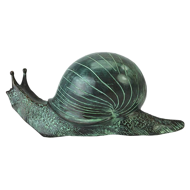 Design Toscano 7" Cast Bronze Land Snail Garden Statue