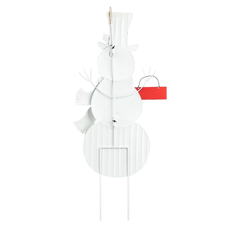 Glitzhome® 40" Metal Snowman Yard Stake