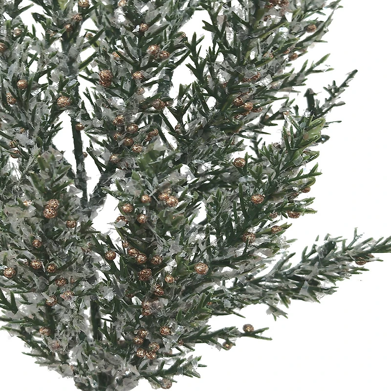 13.5" Icy Gold Berry & Pine Needle Pick by Ashland®