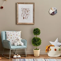 2.5ft. Boxwood Double Ball Topiary Tree in Cream Planter