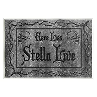 Stupell Industries Here Lies Stella Live Grave Wall Plaque Art