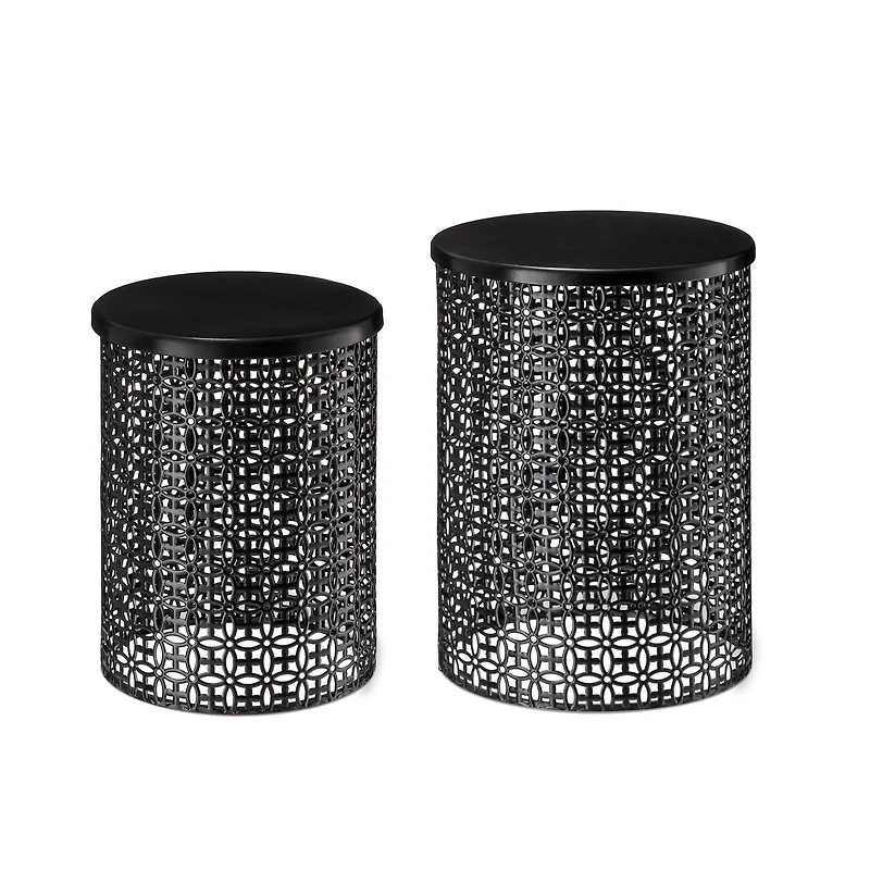 Glitzhome® Multi-Functional Metal Accent Table Set