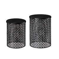 Glitzhome® Multi-Functional Metal Accent Table Set