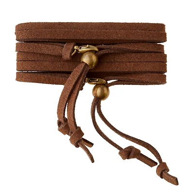 Blue Moon Beads® ShortCuts™ Faux Leather Bracelet Wraps, Brown