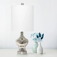 Lalia Home 22.5" Paseo Table Lamp with White Fabric Shade