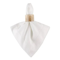 DII® Light Finish Wood Band Napkin Rings, 6ct.