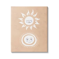 Stupell Industries Rising Sun and Moon Children's Boho Chic Sky Canvas Wall Art