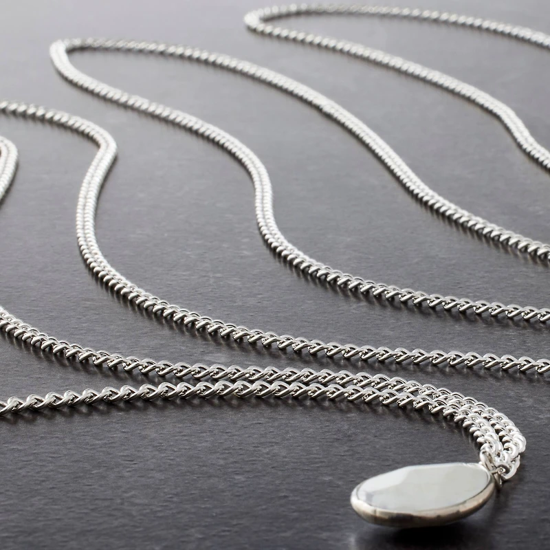 12 Pack: 96" Silver Open Curb Chain by Bead Landing™ 