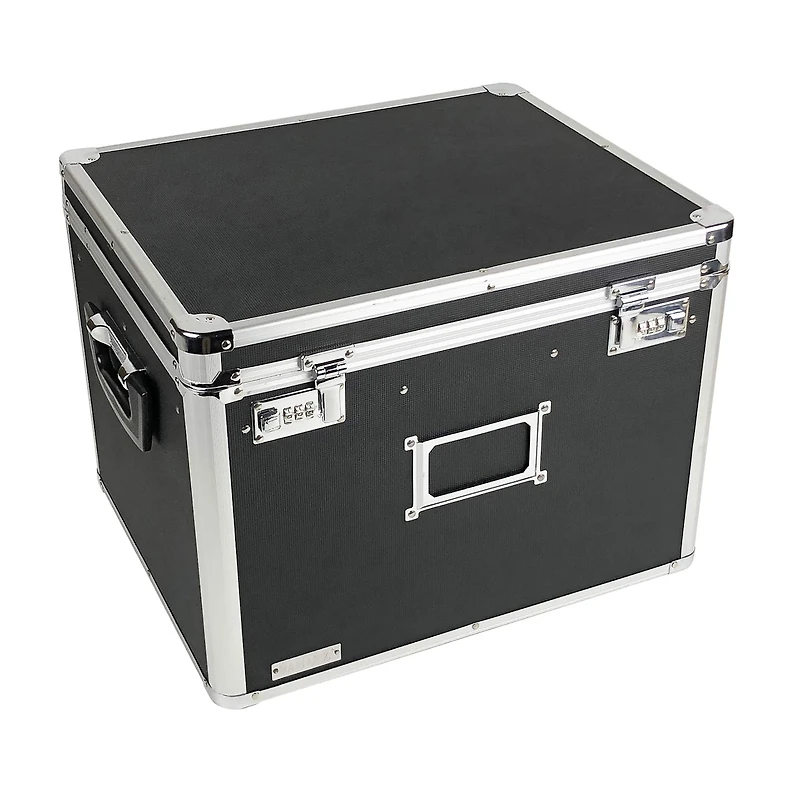 Vaultz Black Locking File Security Box