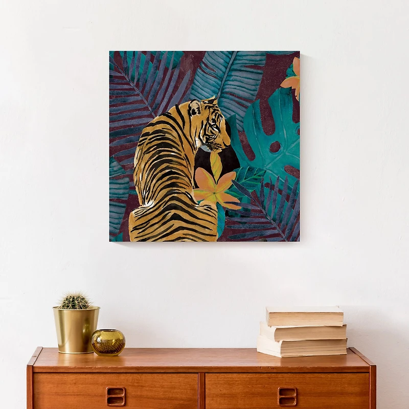 Jungle Tiger Canvas Wall Art