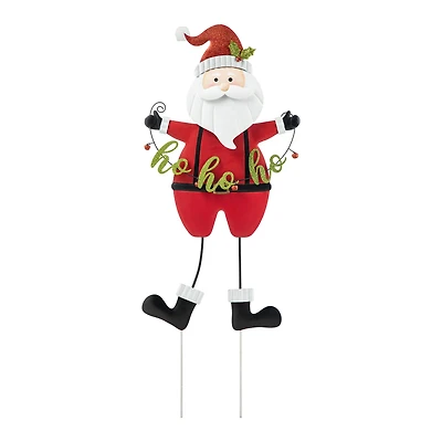 Glitzhome® 36" Metal Santa HOHOHO Yard Stake