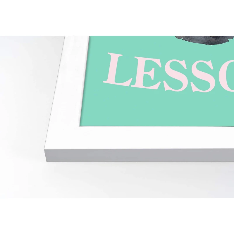 Flying Lesson White Framed Print Wall Art