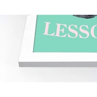 Flying Lesson White Framed Print Wall Art