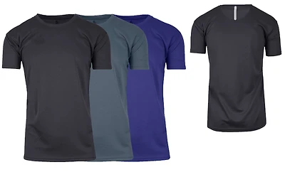 Galaxy By Harvic Crew Neck Men's T-Shirt 3 Pack