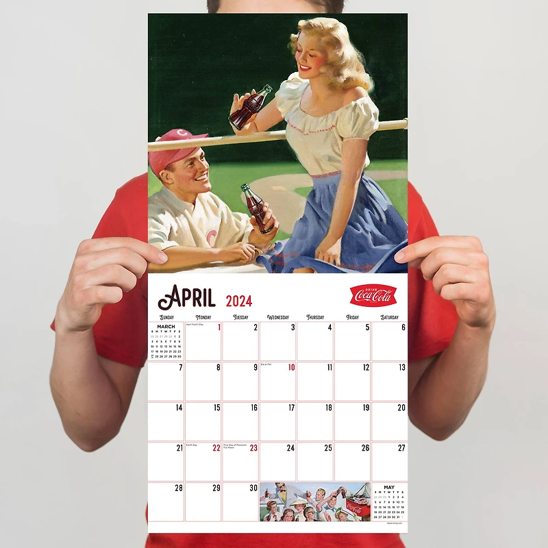 TF Publishing 2024 Coca Cola: Nostalgia Wall Calendar