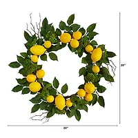 20" Lemon Wreath