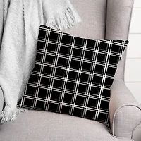 18" Plaid Indoor/Outdoor Pillow