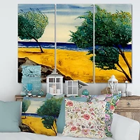 Designart - Orange Beach By The Coastline