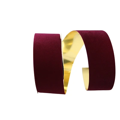 JAM Paper 2 5/8" Glitter Veltex Gold Backed Ribbon