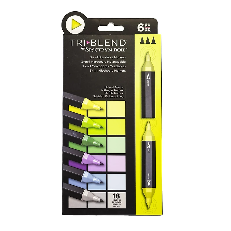 Spectrum Noir™ TriBlend™ Natural Blends Brush Marker Set