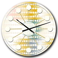 Designart 'Retro Abstract Design Viii Mid-Century Modern Wall Clock