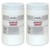 Handy Art® 32oz. White Acrylic Gesso, 2ct.