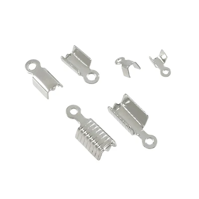 12 Packs: 168 ct. (2,016 total) Silver Crimp Cord End Caps by Bead Landing™