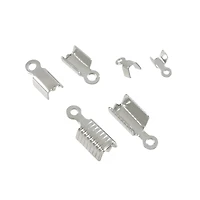 12 Packs: 168 ct. (2,016 total) Silver Crimp Cord End Caps by Bead Landing™