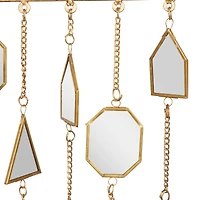 36" White & Gold Metal Eclectic Windchime