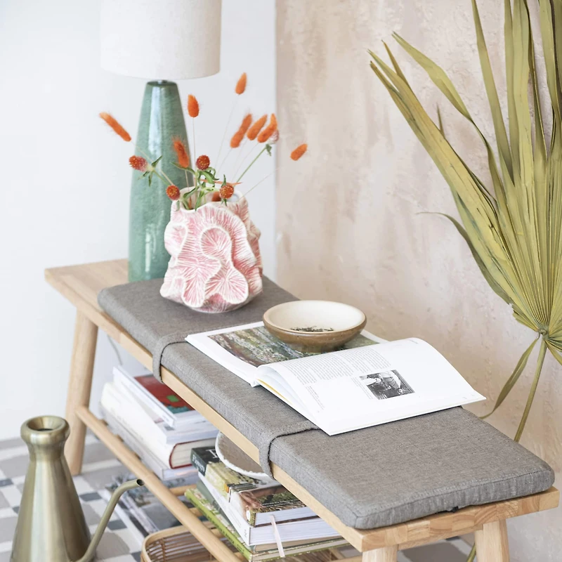 Hello Honey® 27.5" Green Reactive Glaze Ceramic Table Lamp with Linen Shade