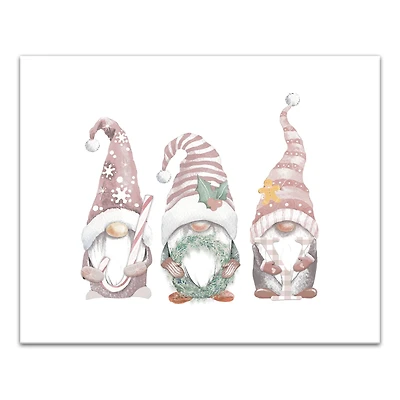 Joy Christmas Gnomes Canvas Wall Art