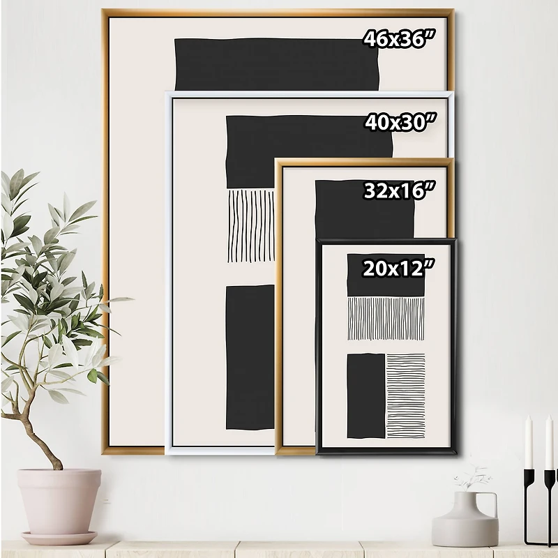 Designart - Minimal Geometric Lines And Squares VII