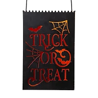 Glitzhome® Halloween Trick or Treat Metal Bucket Set
