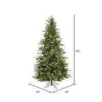 6.5ft. Pre-Lit Mixed Country Pine Artificial Christmas Tree, Warm White Dura-Lit® LED Lights