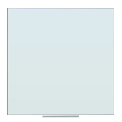 U Brands White 36" x 36" Frosted Surface Glass Non-Magnetic Dry Erase Board