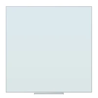 U Brands White 36" x 36" Frosted Surface Glass Non-Magnetic Dry Erase Board