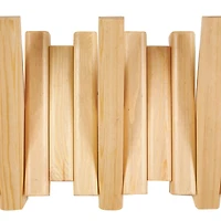 Brown Wooden Stick 7 Hanger Wall Hook