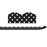 Teacher Created Resources® Black Polka Dots Magnetic Borders, 72ft.