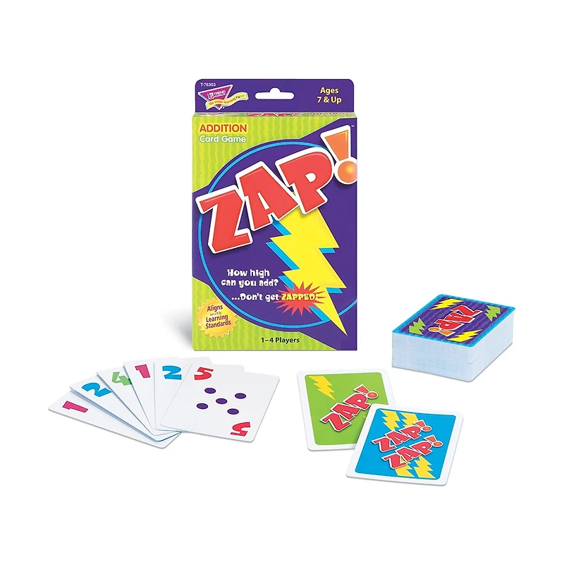 Trend Enterprises® Zap! Addition Card Game