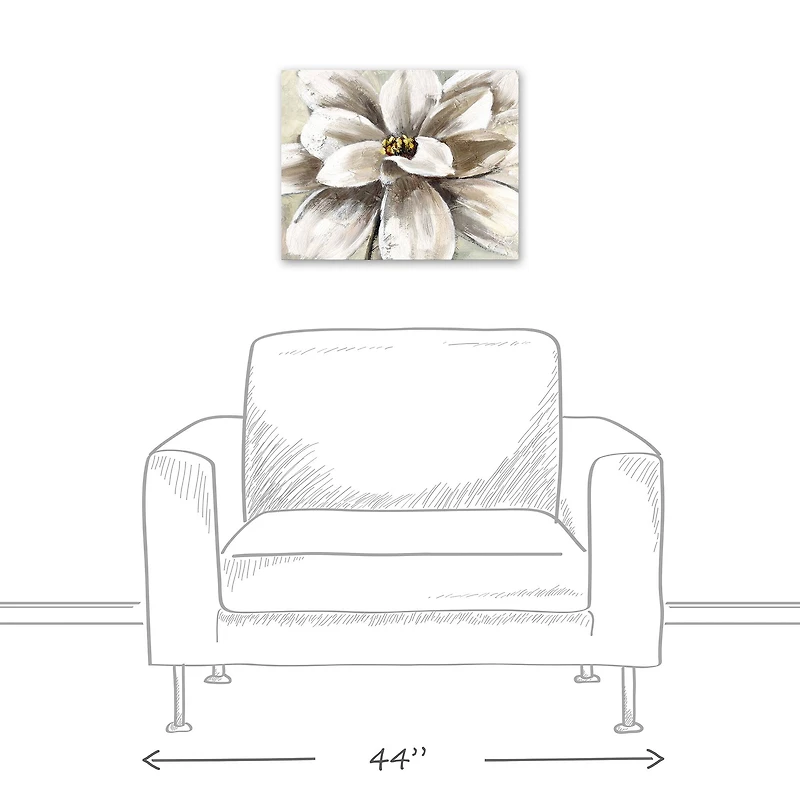 White Magnolia 20" x 16" Canvas Wall Art