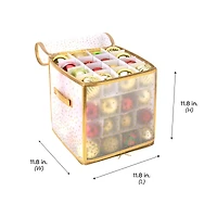 Simplify Clear & Gold Ornament Organizer