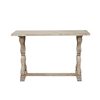 Brown Fir Farmhouse Console Table, 32" x 48" x 16"